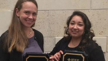 Mines Professor Stephanie Claussen and student Olivia Cordova