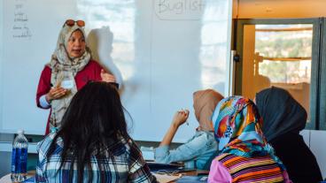 Eighteen of the top female first year students from the Petroleum Institute in Abu Dhabi recently participated in a workshop on the Mines campus.