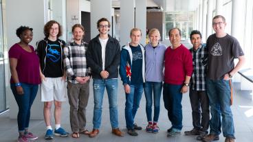 The Mines Solar Decathlon team with faculty advisor Tim Ohno