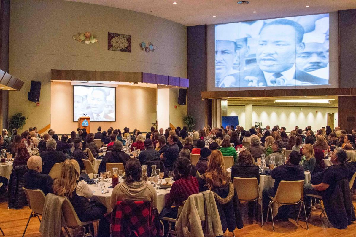 MLK speech in Friedhoff Hall